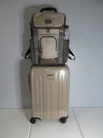 TUMI Medium Trip V4 Desert Sand International Carry On & 16 Laptop Backpack, NWT
