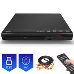 DVD Players Compact 40Hz-22Khz CD VCD Music Disc USB Remote Control Player UK