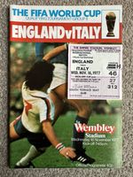 ENGLAND V ITALY 16/11/1977 PROGRAMME & MATCH TICKET & KEVIN KEEGAN AUTOGRAPH