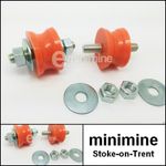 Classic Mini Polyflex Exhaust Bobbin ORANGE PAIR GEX7251 mount cotton reel MG