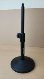 BILIONE Desktop Microphone Stand Upgraded - Compact in Black - height adjustable