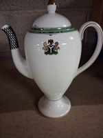 Wedgwood Bone China Elegant JADE 2 Pint Coffee Pot with Attached Nigerian Motif