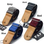 New Guitar Strap 100% Cotton Soft Thickened Padding for Bass/Acoustic/Electric