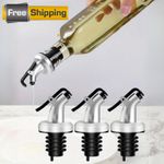 5Pcs Olive Oil Bottle Pourer Spout Leak Proof Dispenser Stopper Kitchen Tools UK
