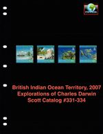 $14.00 Scott Value - 2007 BIOT BR INDIAN OCEAN Chas. Darwin Visit CV MNH NH UMM
