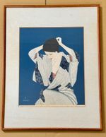 Keiichi Takazawa Japanese Woodblock Print "Hair" Beauty Showa Authentic