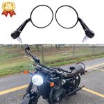 CNC Aluminum Motorcycle 7/8" Handle Bar End Mirrors For Triumph Bonneville T120