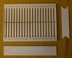 Rigid Heddle Hand Loom Made From Lime, Decorated, includes shuttle and beater
