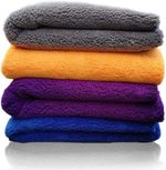 Edgeless Microfiber Cloth 500GSM Car Detailing Towel Plush Buffing Wax 40X40CM