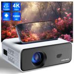 Mini Portable 4K Projector 15000LMS 1080P 5G WiFi Bluetooth Video Home Theater 