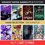Highest Rated Games Posters Pt.3 A5 A4 A3