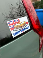 Cheesy Hammy Eggy Sticker, Royal Navy Sticker, Matelot gift, Sticker for Veteran