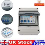 5 Way Garage Shed Camper Van Caravan Consumer Unit Fuse Box with RCD and 2 x MCB