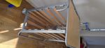 IKEA Folding Single Guest Bed Frame Wooden Slats Wheels – Good Condition