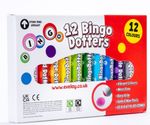 12 Coloured Bingo Dabbers Felt Dot Markers Mixed Pens Ticket Dobbers Non Drip