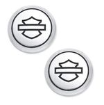 Pair of Harley-Davidson® Emblems 14100747 Metal Medallion with Sticker Back