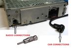 Car CD Radio Stereo Iso To Din Male Aerial Ariel Arial Antenna Adaptor Pc5-27