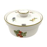 〇〇Wedgwood WILD STRAWBERRY Pottery Tableware Sugar Pot White