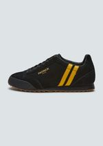 Patrick Rio Mens Trainers Casual Shoes Black Yellow