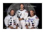 Apollo 11 Astronauts A4 signed photograph picture poster Choice of frame