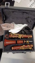 Yinfente Clarinet Rosewood B-Flat Key Silver Plated Keys with Hard Carrying Case