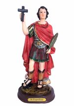 8"  Inch St Expeditus San Expedito Statue Estatua Figura Imagen Catholic Gift