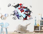 Superhero Children's Popular Characters Room Decorations Removable Repositionabl
