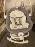 Joie Sansa 2 in 1 Baby Swing & Rocker Petite City Grey Full Working Order