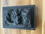 Vintage Ink Stone Dragon Carved Box