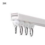 UK New 3 Meter Curtain Track Curtain Rail Slide Track Set For Any Windows Bay