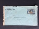 TRINIDAD & TOBAGO 1942 6c ON COVER CENSOR 7367 TO COUMBUS OHIO USA