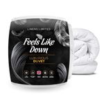 Linens Limited Feels Like Down Duvet All Sizes 2.5 - 16.5 Tog Quilt Made in UK