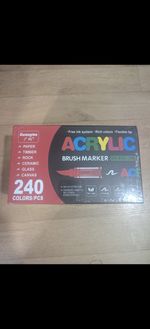 Guangna Acrylic Soft Brush Marker 240 Colours Set