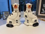 Arthur Wood Vintage Pair of Staffordshire Spaniel Ceramic Mantel Dogs