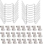 100PC Greenhouse Glass Pane Brackets/Clips - Replacement W & Z Clips - By TRIXES