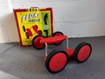 Red Pedal Walker- Sturdy Balance & Coordination Toy- Kids Outdoor Ride-On