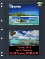 $28.00 Scott Value - 2018 TUVALU Beaches Beach s/s South Pacific CV MNH NH UMM