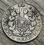 1 Reales - Chile - 1846 - Fantastic Condition - Very Rare - Silver (.902)