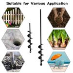 Auger Drill Bit For Planting Garden Auger Spiral Drill Bit For Bulb & Bedding