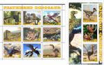 Stamp sheet+block Feathered Dinosaur Abkhazia issue 2022 #2