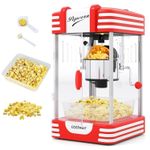 Popcorn Machine Theater Style Pop Corn Maker with Stainless Steel Kettle