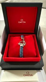 OMEGA Rubber Bracelet Black Stainless Steel Sailing S 18.5cm 5.7in Authentic jp