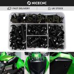 Complete 190PCS Motorcycle Fairing Bolts Kit Panel Speed Clip Fastener Screw Set