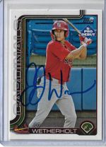 JJ Wetherholt Autographed 2025 Topps Pro Debut Paper PD-94 Rookie Card