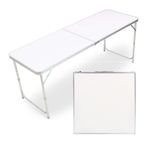Folding Outdoor Camping Hobby Kitchen Work Top Table - 4ft/6ft/8ft