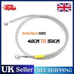 40cm-150cm Stainless Steel Braided Brake Clutch Oil Hose Line Pipe Motorcycle UK