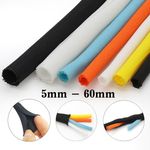 Braided Sleeving Self Closing -Braid Cable Wiring Harness Loom Protection 5-60mm