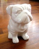 Ceramic PUG statuette figurine -  16 cm tall