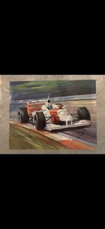 David Coulthard Signed genuine autograph San Marino 1996 gp 34x27cm