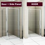 Aica Pivot Shower Door Enclosure Cubicle Tray Waste 700/760/800/860/900/1000mm